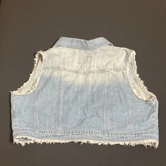 Light Blue Denim Kids Vest - Picture 2 of 2